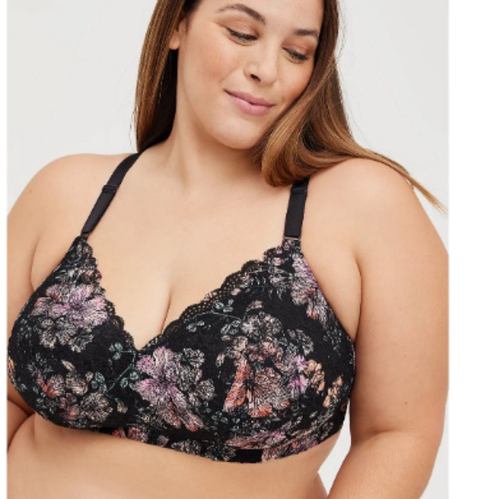 NWT Floral Everyday wire-free bra with back smoothing - Picture 2 of 6